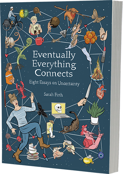 Cover image for Eventually Everything Connects: Eight Essays on Uncertainty By Sarah Firth